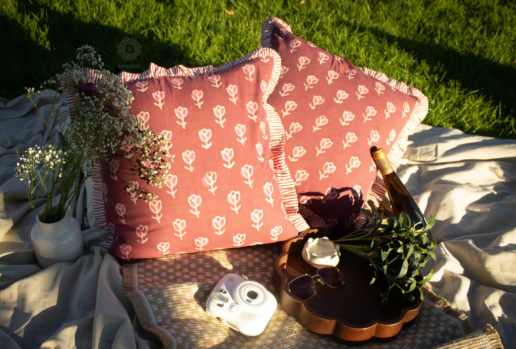 Terracotta Bloom with Ruffle Edge
