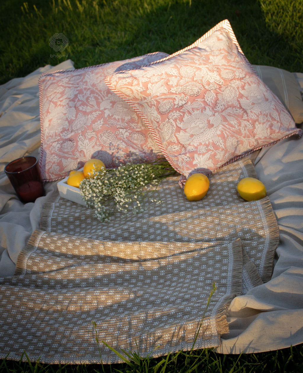 Blush Garden Cushion Cover