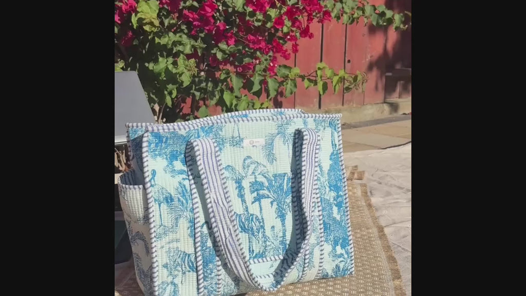 Monsoon Blue Tote